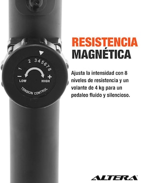 Bicicleta de spinning Altera modelo Pedalite de acero y plástico