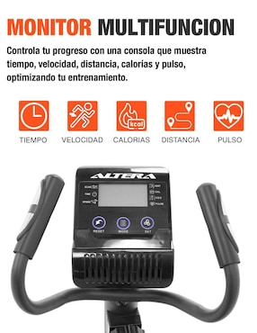 Bicicleta de spinning Altera modelo Pedalite de acero y plástico