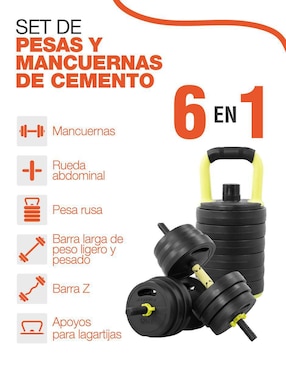 Kit de mancuernas  de peso variable Altera 24 piezas