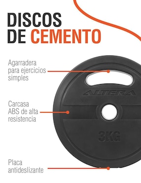 Set mancuernas de peso variable Altera diferentes pesos 28 piezas