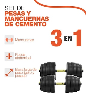 Kit de mancuernas de peso variable Altera 24 piezas