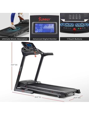 Caminadora semiprofesional Sunny Health & Fitness Sf-T7724Smart plegable