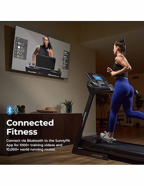 Caminadora semiprofesional Sunny Health & Fitness Sf-T7724Smart plegable