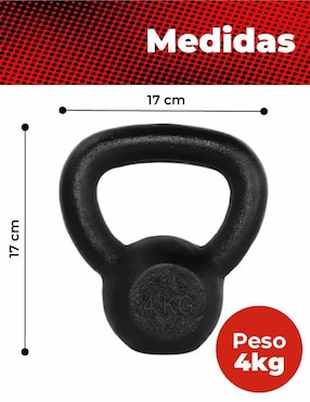 Mancuerna de peso fijo X-Rush 4 kg