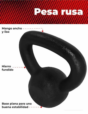 Mancuerna de peso fijo X-Rush 6 kg