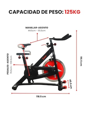 Bicicleta fija Sunny Health & Fitness acero