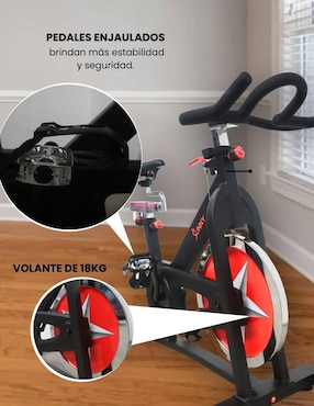 Bicicleta fija Sunny Health & Fitness acero