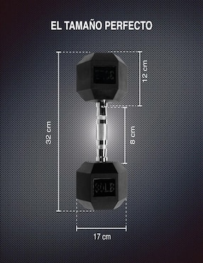 Mancuerna de peso fijo X-Rush 13.6 kg