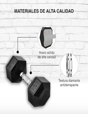 Mancuerna de peso fijo X-Rush 13.6 kg