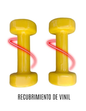 Mancuerna de peso fijo Infinité 5 kg 2 piezas