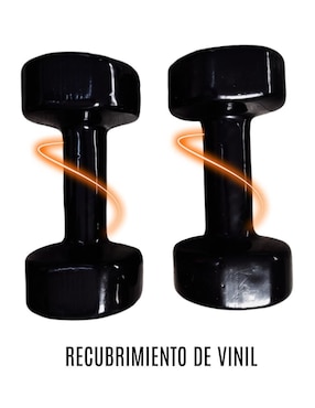 Set mancuernas de peso fijo Infinité 7 kg 2 piezas