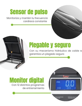 Caminadora semiprofesional Sunny Health & Fitness SF-T7515-SMART plegable