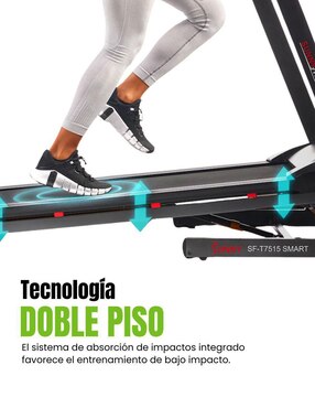 Caminadora semiprofesional Sunny Health & Fitness SF-T7515-SMART plegable