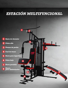 Multigym X-Rush de hierro gladiator