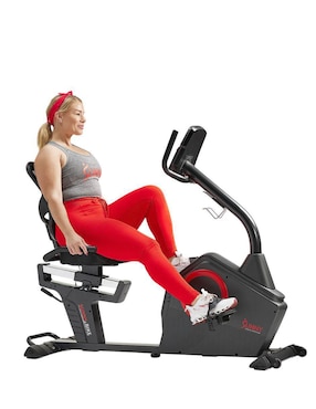 Bicicleta recumbente Sunny Health & Fitness acero al carbono