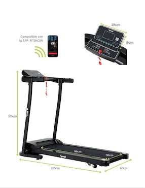 Caminadora semiprofesional Bywell Ca010 plegable