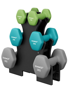 Set mancuernas de peso fijo Songmics 6 piezas