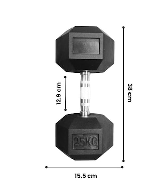 Set mancuernas de peso fijo Infinité 25 kg 2 piezas