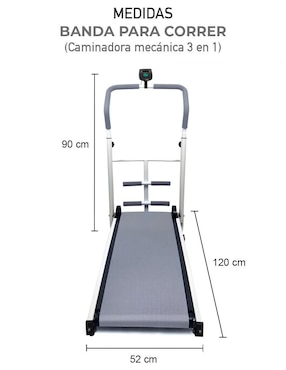 Caminadora mecánica Agbox Ag-cammecb plegable