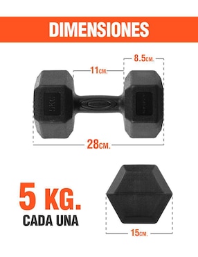 Set mancuernas de peso fijo Altera 2 piezas