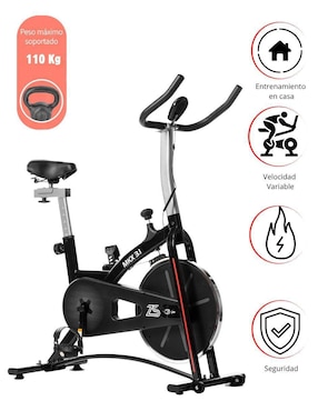 Bicicleta de spinning Zynergy acero inoxidable