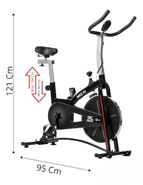 Bicicleta de spinning Zynergy acero inoxidable