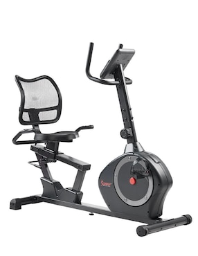 Bicicleta recumbente Sunny Health & Fitness acero inoxidable