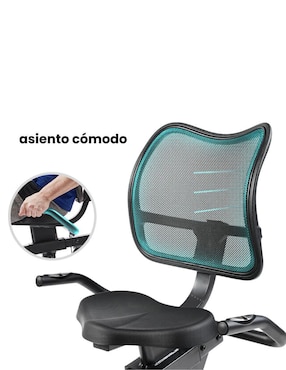 Bicicleta recumbente Sunny Health & Fitness acero inoxidable