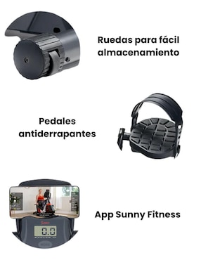 Bicicleta recumbente Sunny Health & Fitness acero