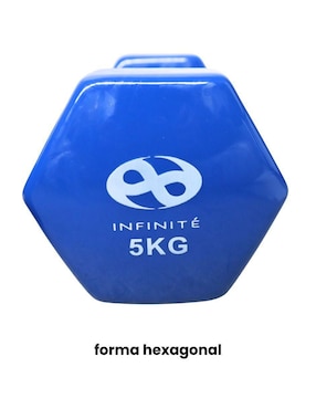 Mancuerna de peso fijo Infinité 5 kg 2 piezas