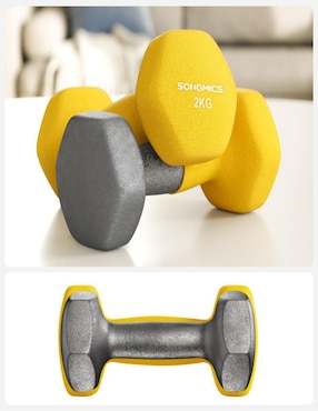 Set mancuernas de Peso Fijo Songmics Home 2 kg 2 piezas