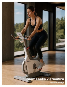 Bicicleta fija Level Fitness acero