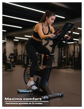 Bicicleta fija Level Fitness acero