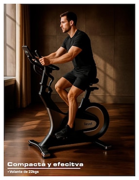 Bicicleta fija Level Fitness acero