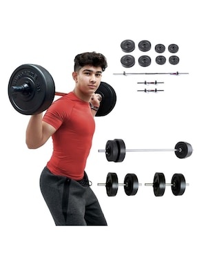 Set de pesas Energym de entrenamiento adulto