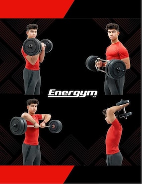 Set de pesas energym de entrenamiento adulto