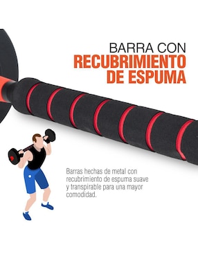 Set mancuernas de peso variable Altera 18 Kg 15 piezas