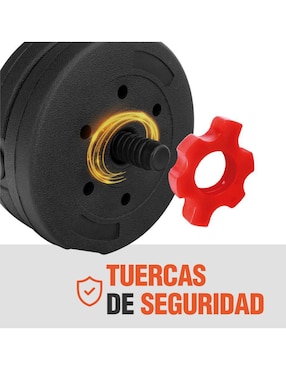 Set mancuernas de peso variable Altera 18 Kg 15 piezas