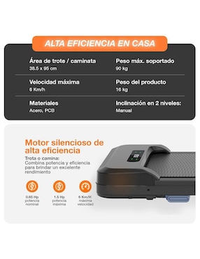 Caminadora casera Droplet W6