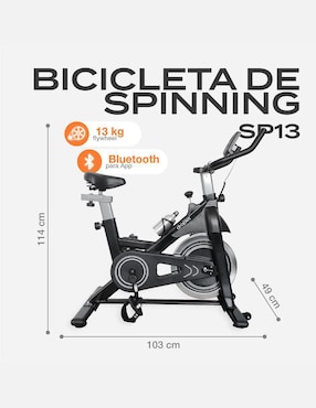 Bicicleta fija Droplet SP13 de acero