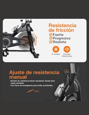 Bicicleta fija Droplet SP13 de acero