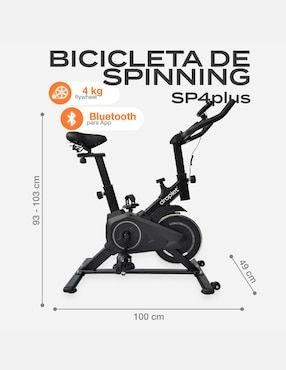 Bicicleta fija Droplet modelo SP4PLUS de acero