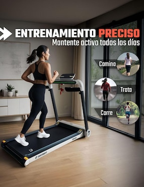 Caminadora Eléctrica Profesional 2.5 HP Luz LED Centurfit