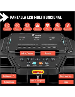 Caminadora semiprofesional Centurfit MKZ-CAMI3310 plegable