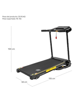 Caminadora semiprofesional Centurfit MKZ-CAMI3310 plegable