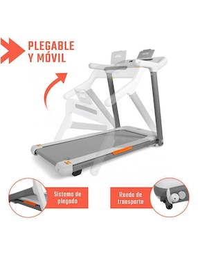Caminadora Eléctrica Profesional 2.5 HP Sensor Pulso Centurfit