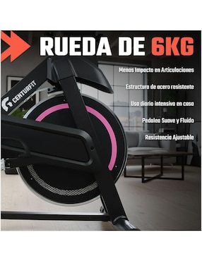 Bicicleta fija Centurfit modelo MKZ-BICISPN6kGR de acero