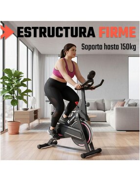 Bicicleta fija Centurfit modelo MKZ-BICISPN6kGR de acero