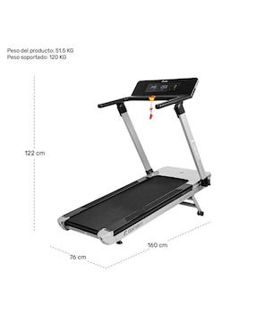 Caminadora semiprofesional Centurfit MKZ-CAMIM1 plegable
