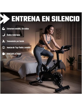 Bicicleta fija Centurfit modelo MKZ-BISPIBASNJBR de acero